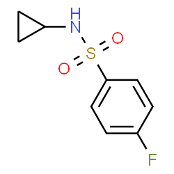 ChemSpider 2D Image | N-Cyclopropyl-4-fluorobenzenesulfonamide | C9H10FNO2S