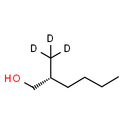 ChemSpider 2D Image | (2R)-2-(~2~H_3_)Methyl-1-hexanol | C7H13D3O