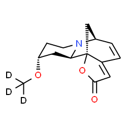 ChemSpider 2D Image | (1R,2R,4R,8S)-4-[(~2~H_3_)Methyloxy]-14-oxa-7-azatetracyclo[6.6.1.0~1,11~.0~2,7~]pentadeca-9,11-dien-13-one | C14H14D3NO3