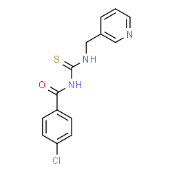 ChemSpider 2D Image | 4-Chloro-N-[(3-pyridinylmethyl)carbamothioyl]benzamide | C14H12ClN3OS
