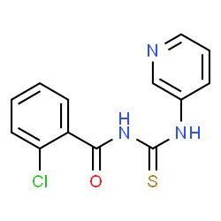 ChemSpider 2D Image | 2-Chloro-N-(3-pyridinylcarbamothioyl)benzamide | C13H10ClN3OS