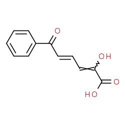 ChemSpider 2D Image | (2Z,4E)-2-Hydroxy-6-oxo-6-phenyl-2,4-hexadienoic acid | C12H10O4