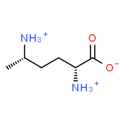 ChemSpider 2D Image | (2R,5S)-2,5-Diammoniohexanoatato | C6H15N2O2