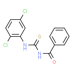 ChemSpider 2D Image | 1-benzoyl-3-(2,5-dichlorophenyl)thiourea | C14H10Cl2N2OS