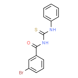 ChemSpider 2D Image | 3-Bromo-N-(phenylcarbamothioyl)benzamide | C14H11BrN2OS