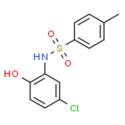 ChemSpider 2D Image | N-(5-Chloro-2-hydroxyphenyl)-4-methylbenzenesulfonamide | C13H12ClNO3S