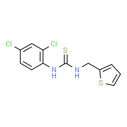 ChemSpider 2D Image | 1-(2,4-Dichlorophenyl)-3-(2-thienylmethyl)thiourea | C12H10Cl2N2S2