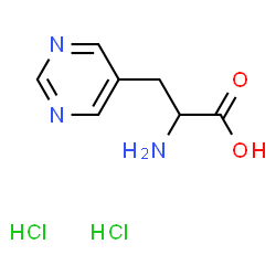 ChemSpider 2D Image | 3-(5-Pyrimidinyl)alanine dihydrochloride | C7H11Cl2N3O2