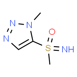 ChemSpider 2D Image | 1-Methyl-5-(S-methylsulfonimidoyl)-1H-1,2,3-triazole | C4H8N4OS