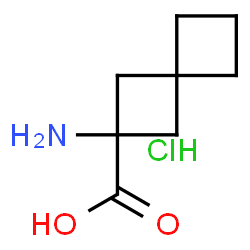ChemSpider 2D Image | 2-Aminospiro[3.3]heptane-2-carboxylic acid hydrochloride (1:1) | C8H14ClNO2