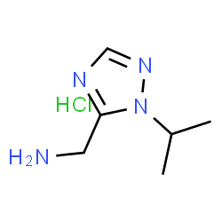 ChemSpider 2D Image | 1-(1-Isopropyl-1H-1,2,4-triazol-5-yl)methanamine hydrochloride (1:1) | C6H13ClN4