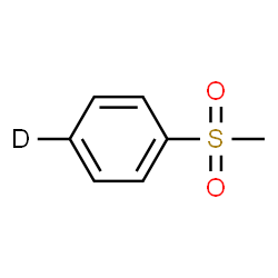 ChemSpider 2D Image | (Methylsulfonyl)(4-~2~H)benzene | C7H7DO2S