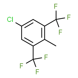 ChemSpider 2D Image | 5-Chloro-2-methyl-1,3-bis(trifluoromethyl)benzene | C9H5ClF6
