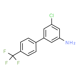 ChemSpider 2D Image | 5-Chloro-4'-(trifluoromethyl)-3-biphenylamine | C13H9ClF3N