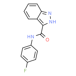 ChemSpider 2D Image | N-(4-Fluorophenyl)-2H-indazole-3-carboxamide | C14H10FN3O