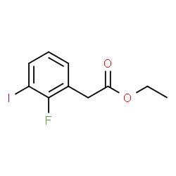 ChemSpider 2D Image | Ethyl (2-fluoro-3-iodophenyl)acetate | C10H10FIO2