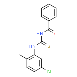 ChemSpider 2D Image | N-[(5-Chloro-2-methylphenyl)carbamothioyl]benzamide | C15H13ClN2OS