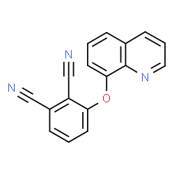 ChemSpider 2D Image | 3-(8-Quinolinyloxy)phthalonitrile | C17H9N3O