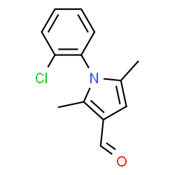 ChemSpider 2D Image | 1-(2-chlorophenyl)-2,5-dimethylpyrrole-3-carbaldehyde | C13H12ClNO