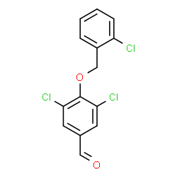 ChemSpider 2D Image | 3,5-Dichloro-4-[(2-chlorobenzyl)oxy]benzaldehyde | C14H9Cl3O2