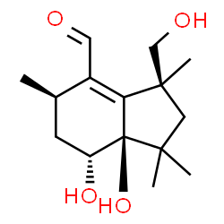 ChemSpider 2D Image | (+)-(2R,4R,5R,8S)-4-deacetyl-5-hydroxy-botryenalol | C15H24O4