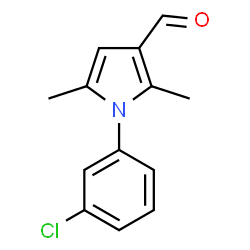 ChemSpider 2D Image | 1-(3-Chlorophenyl)-2,5-dimethyl-1H-pyrrole-3-carbaldehyde | C13H12ClNO