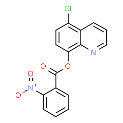 ChemSpider 2D Image | 5-Chloro-8-quinolinyl 2-nitrobenzoate | C16H9ClN2O4