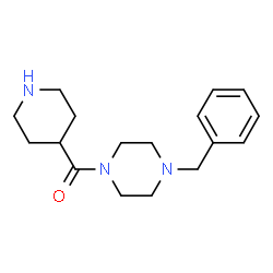 ChemSpider 2D Image | 1-Benzyl-4-(piperidin-4-ylcarbonyl)piperazine | C17H25N3O