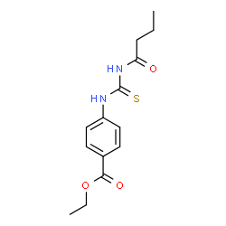 ChemSpider 2D Image | Ethyl 4-[(butyrylcarbamothioyl)amino]benzoate | C14H18N2O3S