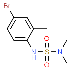 ChemSpider 2D Image | [(4-BROMO-2-METHYLPHENYL)SULFAMOYL]DIMETHYLAMINE | C9H13BrN2O2S