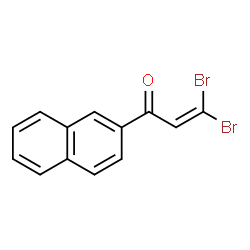 ChemSpider 2D Image | 3,3-Dibromo-1-(2-naphthyl)-2-propen-1-one | C13H8Br2O