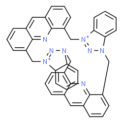 ChemSpider 2D Image | 9,24,32,40,47,49-Hexaaza-1,17-diazoniaundecacyclo[38.6.1.1~7,11~.1~17,24~.1~30,34~.0~3,8~.0~10,15~.0~18,23~.0~26,31~.0~33,38~.0~41,46~]pentaconta-1(47),3,5,7(50),8,10,12,14,17(49),18,20,22,26,28,30(48
),31,33,35,37,41,43,45-docosaene | C42H30N8