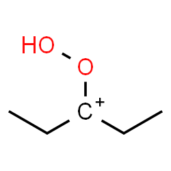 ChemSpider 2D Image | 3-Hydroperoxypent-3-ylium | C5H11O2