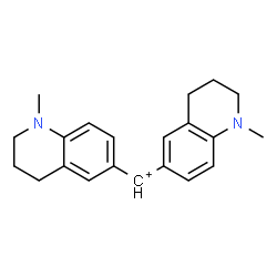 ChemSpider 2D Image | Bis(1-methyl-1,2,3,4-tetrahydro-6-quinolinyl)methylium | C21H25N2