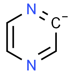 ChemSpider 2D Image | Pyrazin-2-ide | C4H3N2