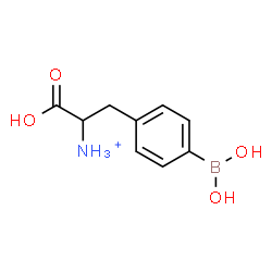 ChemSpider 2D Image | 1-Carboxy-2-[4-(dihydroxyboryl)phenyl]ethanaminium | C9H13BNO4