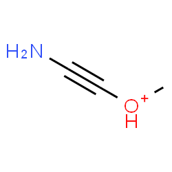 ChemSpider 2D Image | (Aminoethynyl)(methyl)oxonium | C3H6NO