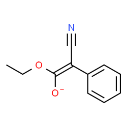 ChemSpider 2D Image | (Z)-2-Cyano-1-ethoxy-2-phenylethenolate | C11H10NO2