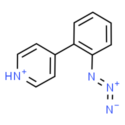 ChemSpider 2D Image | 4-(2-Azidophenyl)pyridinium | C11H9N4