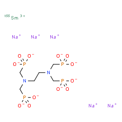 ChemSpider 2D Image | (~155~Sm)Samarium(3+) sodium {1,2-ethanediylbis[nitrilobis(methylene)]}tetrakis(phosphonate) (1:5:1) | C6H12N2Na5O12P4155Sm