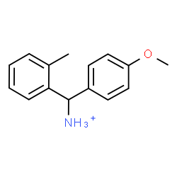 ChemSpider 2D Image | (4-Methoxyphenyl)(2-methylphenyl)methanaminium | C15H18NO