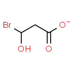 ChemSpider 2D Image | 3-Bromo-3-hydroxypropanoate | C3H4BrO3