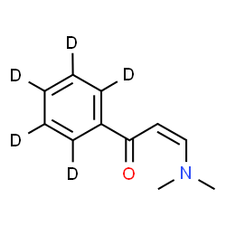 ChemSpider 2D Image | (2Z)-3-(Dimethylamino)-1-(~2~H_5_)phenyl-2-propen-1-one | C11H8D5NO
