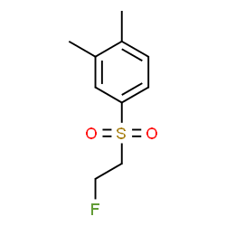 ChemSpider 2D Image | 4-[(2-Fluoroethyl)sulfonyl]-1,2-dimethylbenzene | C10H13FO2S