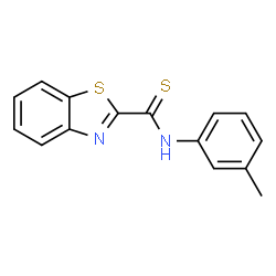 ChemSpider 2D Image | N-(3-Methylphenyl)-1,3-benzothiazole-2-carbothioamide | C15H12N2S2