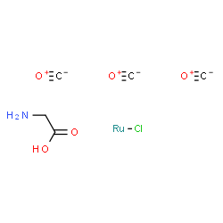 ChemSpider 2D Image | 2-aminoacetic acid;carbon monoxide;chlororuthenium | C5H5ClNO5Ru