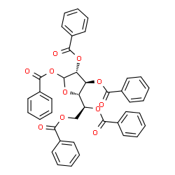 ChemSpider 2D Image | 1,2,3,5,6-Penta-O-benzoyl-L-altrofuranose | C41H32O11
