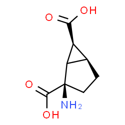 ChemSpider 2D Image | (2R,5S,6S)-2-Aminobicyclo[3.1.0]hexane-2,6-dicarboxylic acid | C8H11NO4