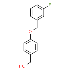 ChemSpider 2D Image | (4-((3-Fluorobenzyl)oxy)phenyl)methanol | C14H13FO2