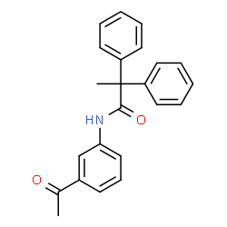 ChemSpider 2D Image | N-(3-Acetylphenyl)-2,2-diphenylpropanamide | C23H21NO2